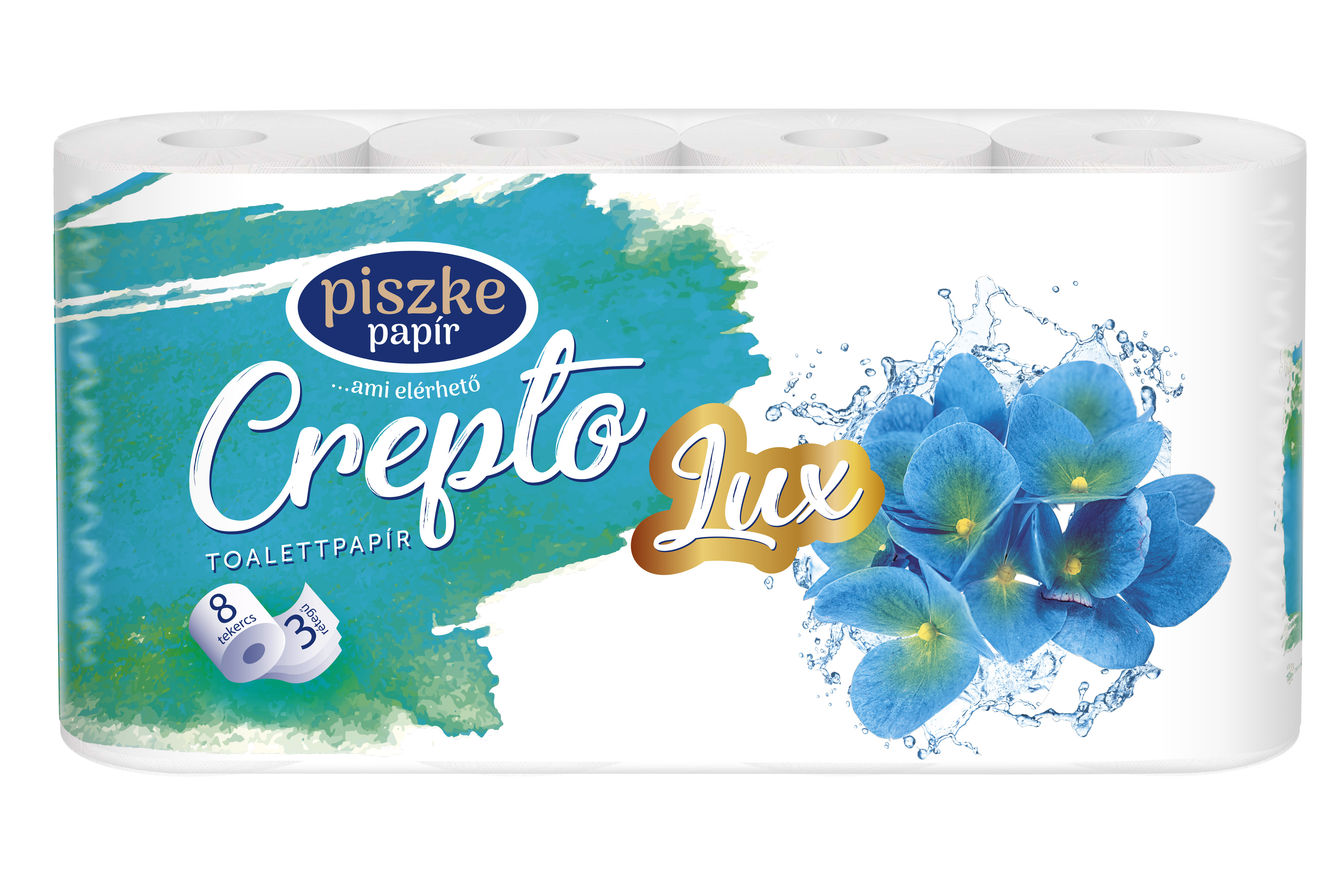 Crepto Lux 8 tekercses 3 rétegű toalettpapír